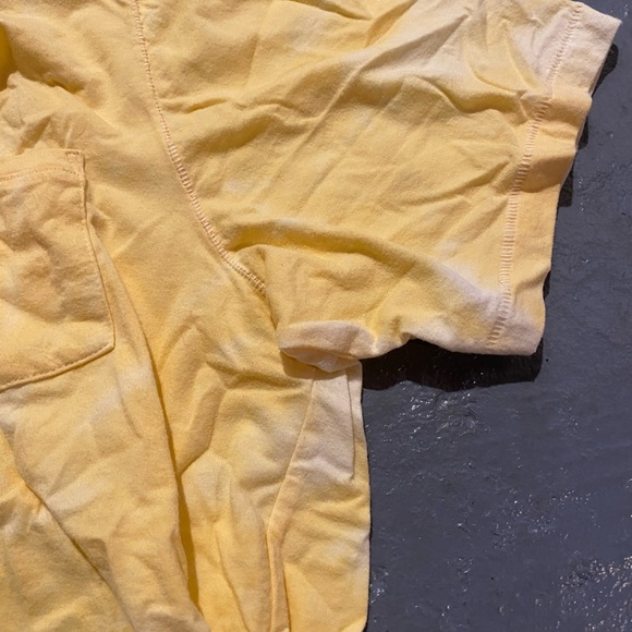 American Rag Yellow Tie Dyed Short Sleeve - Picture 7 of 7